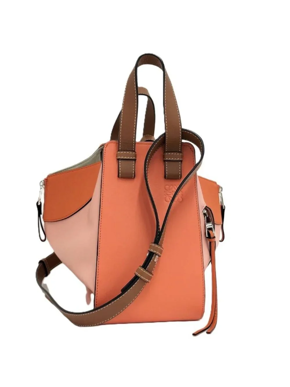 Loewe Shoulder Bag Hammock Small Leather Pink Orange